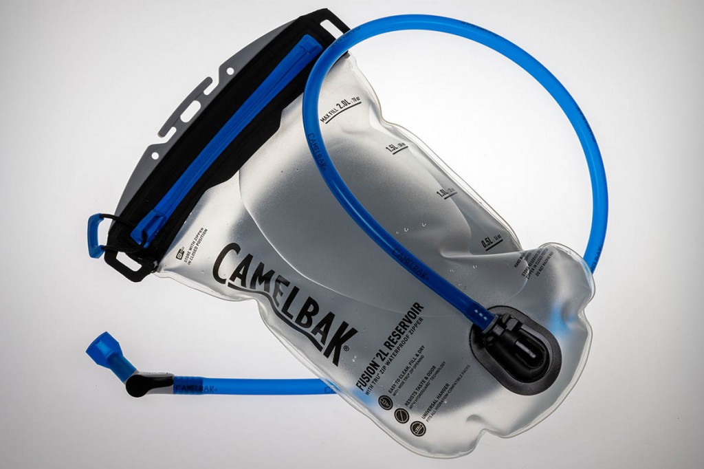 The Octane 22 comes with the Fusion 2 reservoir. Photo: Bob Smith Photography Camelbak Octane 22 Hydration Hiking Pack. Photo: Bob Smith Photography