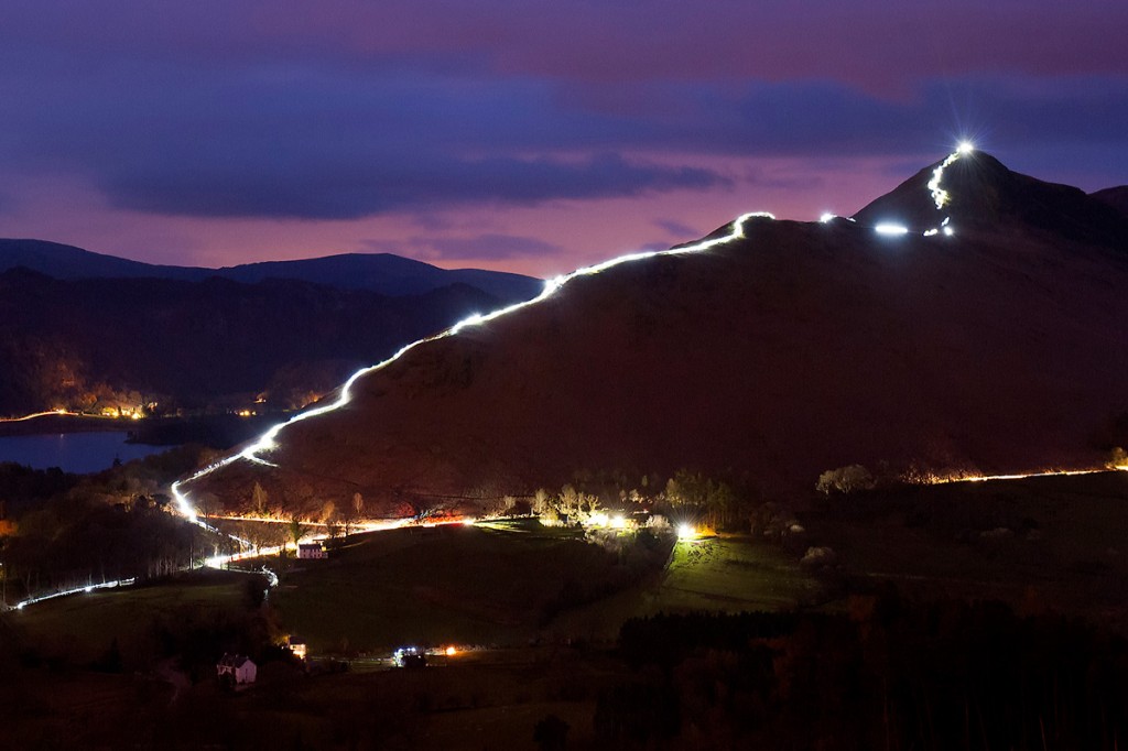 Cat Bells is illuminated during the event. Photo: Nick Landells/Lakeland Photo Walks Cat Bells is illuminated during the event. Photo: Nick Landells/Lakeland Photo Walks
