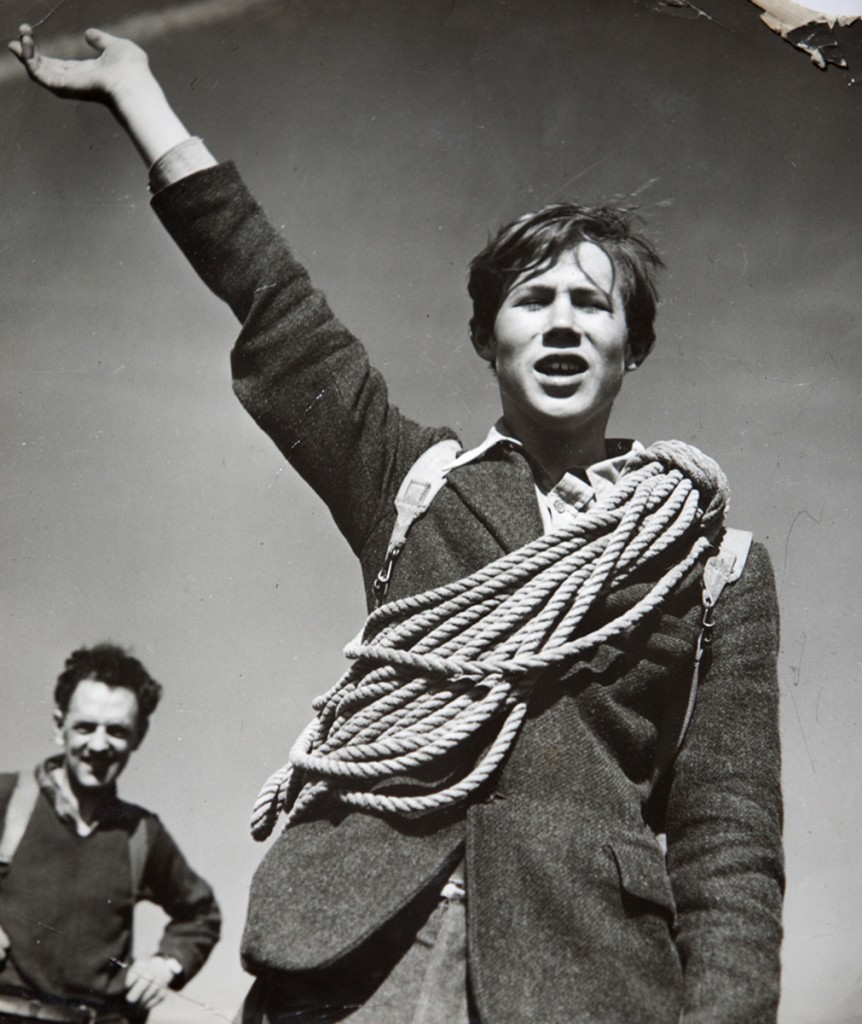 Chris Bonington aged 15 on his first ever climb. Photo: Chris Bonington Picture Library Chris Bonington aged 15 on his first ever climb. Photo: Chris Bonington Picture Library