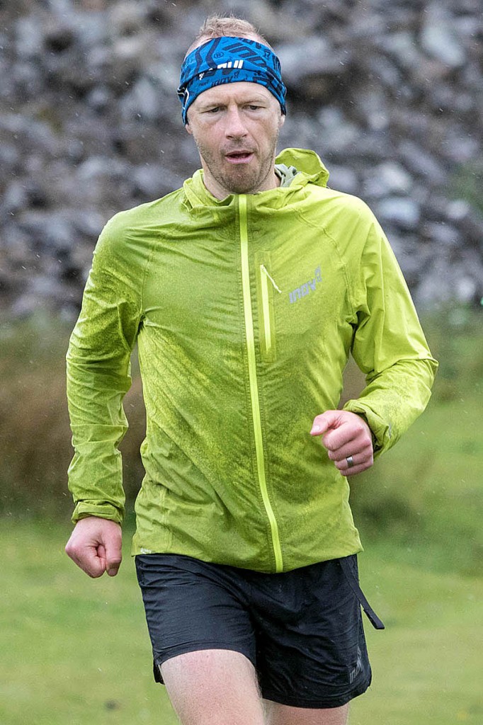 Damian Hall descends Great Shunner Fell during his attempt on the Pennine Way record. Photo: Bob Smith/grough