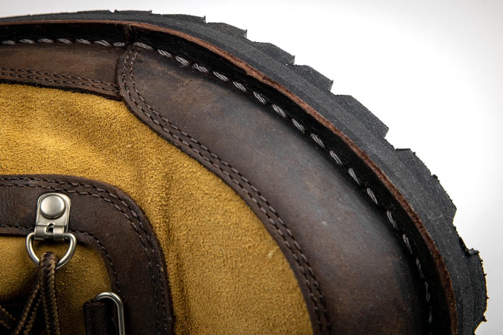 The welt is 'stitchdown'. Photo: Bob Smith Photography The welt is 'stitchdown'. Photo: Bob Smith Photography