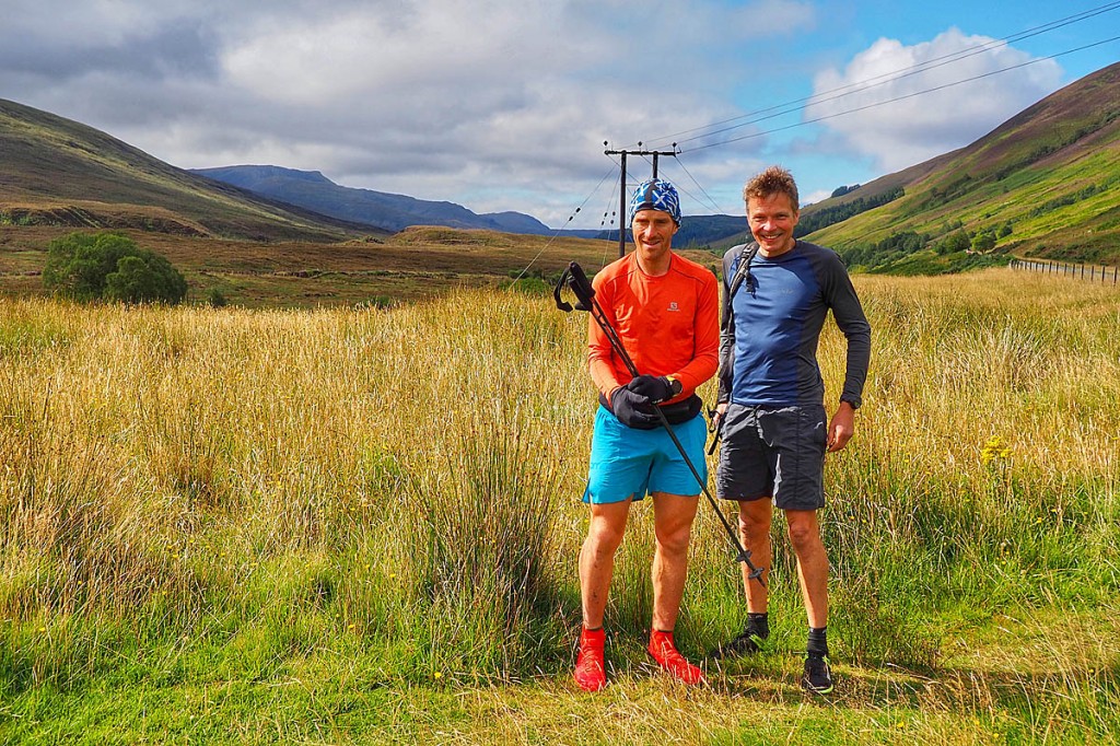 Donnie Campbell, left, with previous record holder Stephen Pyke Donnie Campbell, left, with previous record holder Stephen Pyke