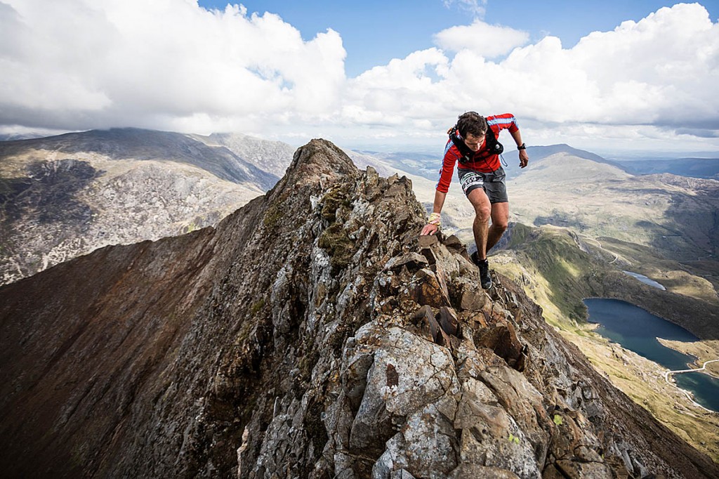 Konrad Rawlik traverses Crib Goch during the 2019 Dragon's Back Race. Photo: No Limits Photography Konrad Rawlik traverses Crib Goch during the 2019 Dragon's Back Race. Photo: No Limits Photography