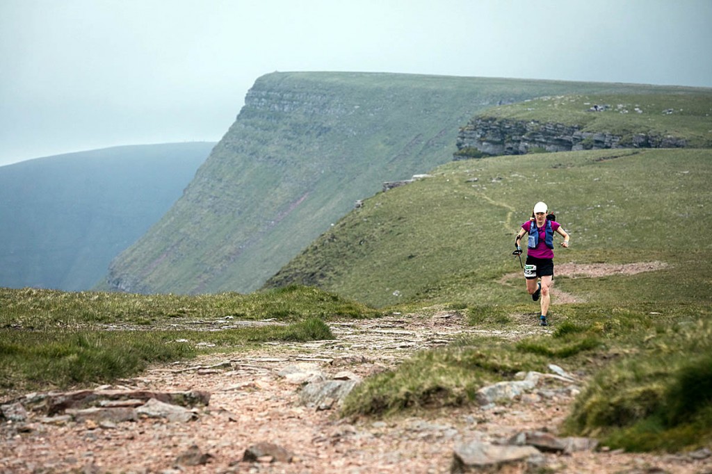 Lisa Watson on the Black Mountain on the final day of the race. Photo: No Limits Photography