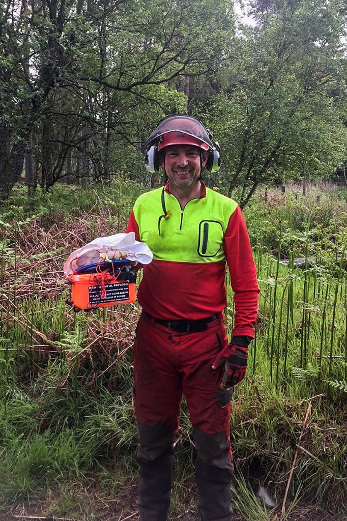 The lost weather balloon was recovered by a member of Aberdeen MRT