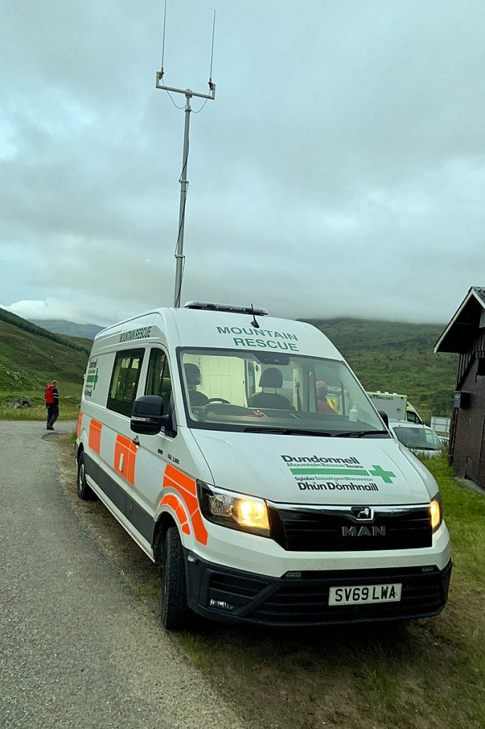 Dundonnell team members went to the scene. Photo: Dundonnell MRT