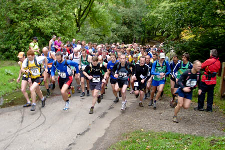 Runners set off on the event Runners set off on the event