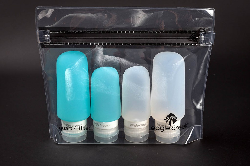 Eagle Creek Silicone Bottle Set. Photo: Bob Smith/grough