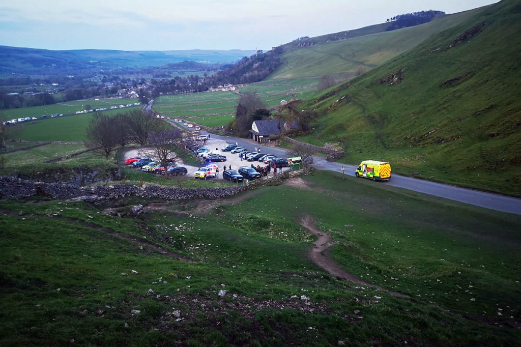 The incident happened near Speedwell Cavern. Photo: Edale MRT