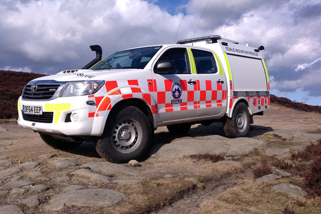 The Edale team was kept busy as winds and rain swept the Peak District