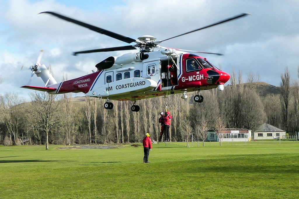 The Edale team has undergone extensive training with the new civilian helicopters. Photo: Edale MRT