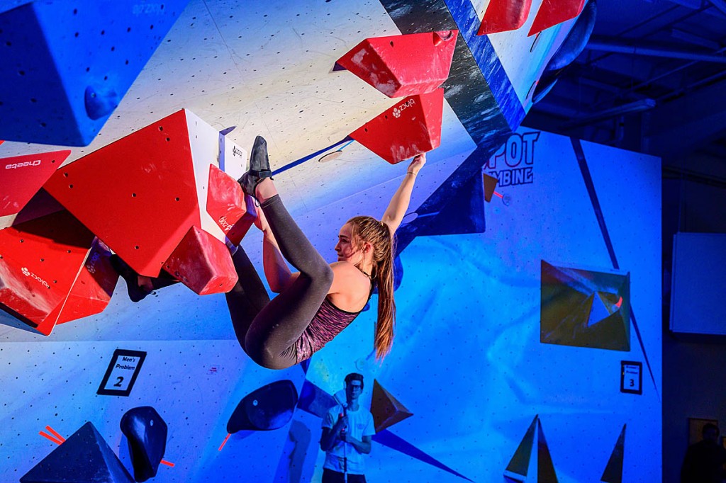 Climber Hannah Smith in action. Photo: Craig Bailey Climber Hannah Smith in action. Photo: Craig Bailey
