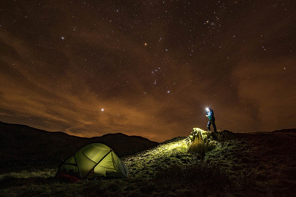 Light pollution visible at Angle Tarn. Photo: Rob Fraser Light pollution visible at Angle Tarn. Photo: Rob Fraser