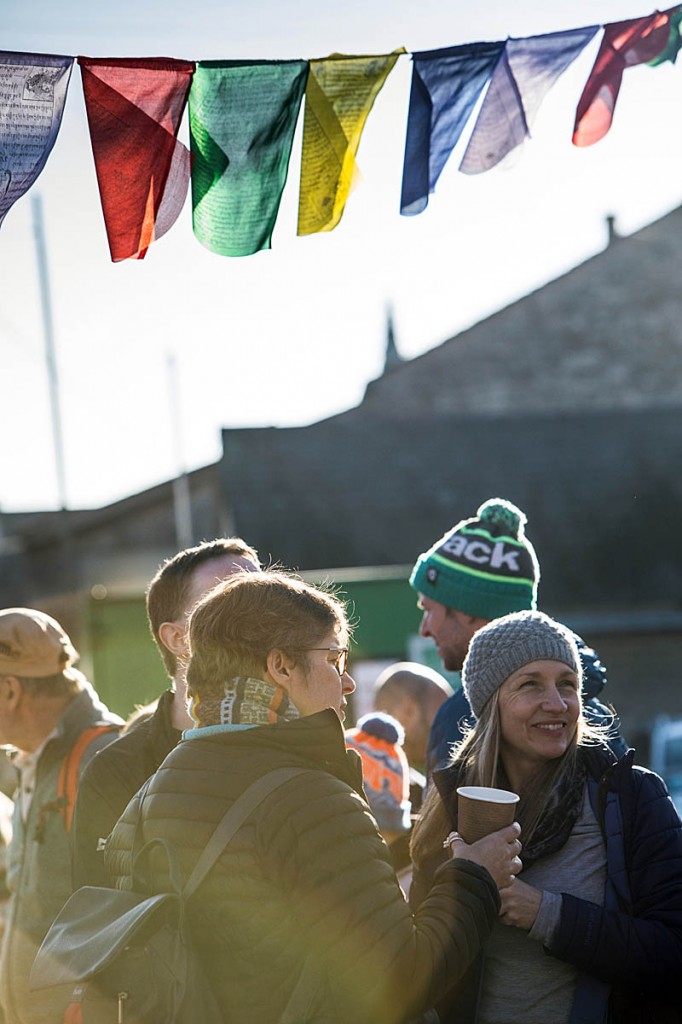 Sunshine bathed festival goers. Photo: Bob Smith/grough Sunshine bathed festival goers. Photo: Bob Smith/grough