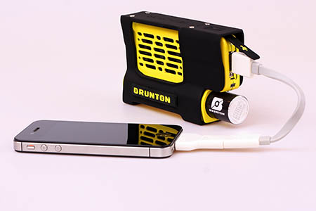 The Brunton Reactor can be used to charge a phone The Brunton Reactor can be used to charge a phone