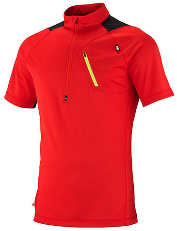 The Millet Red Needles Zip SS uses Polartec's Power Dry High Efficiency fabric The Millet Red Needles Zip SS uses Polartec's Power Dry High Efficiency fabric