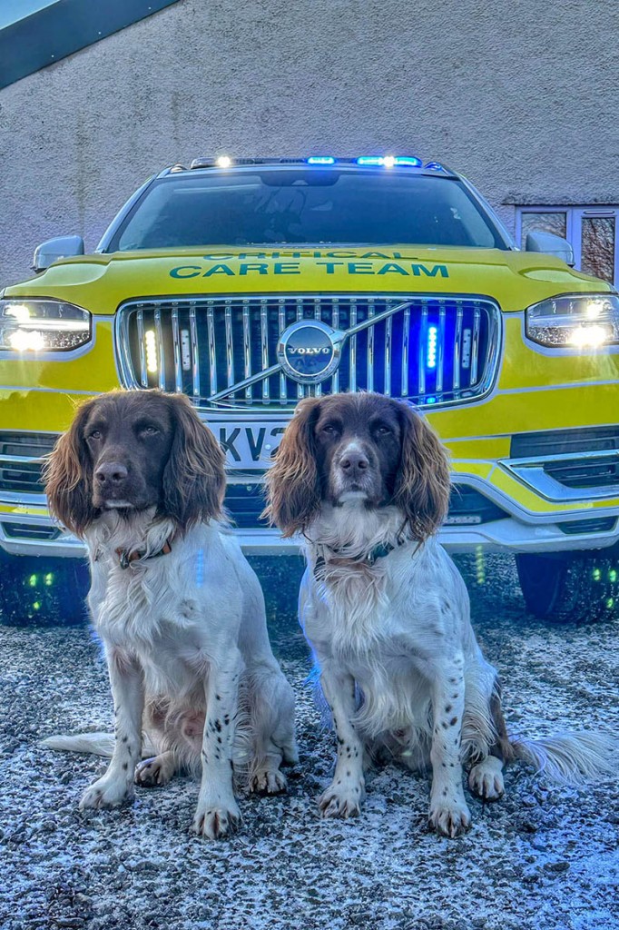 Paddy and Harry with the new rapid-response vehicle. Photo: GNAAS Paddy and Harry with the new rapid-response vehicle. Photo: GNAAS