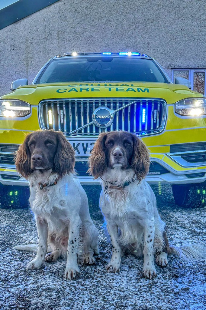 Paddy and Harry with the new rapid-response vehicle. Photo: GNAAS