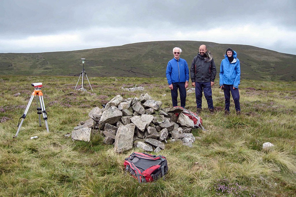 The surveying team on Miller Moss The surveying team on Miller Moss