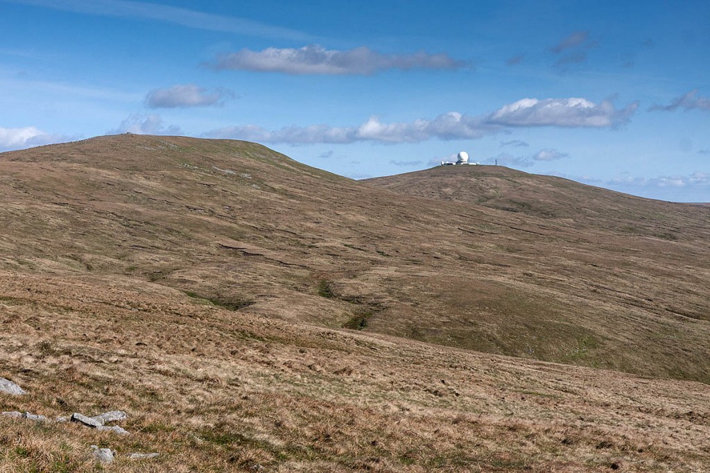 Little Dun Fell, left, and Great Dun Fell lie on the Pennine Way route. Photo: Bob Smith/grough