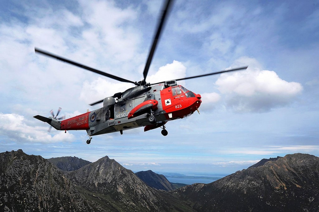 The red and grey Sea Kings were a welcome sight to those in distress on the mountains of Britain The red and grey Sea Kings were a welcome sight to those in distress on the mountains of Britain