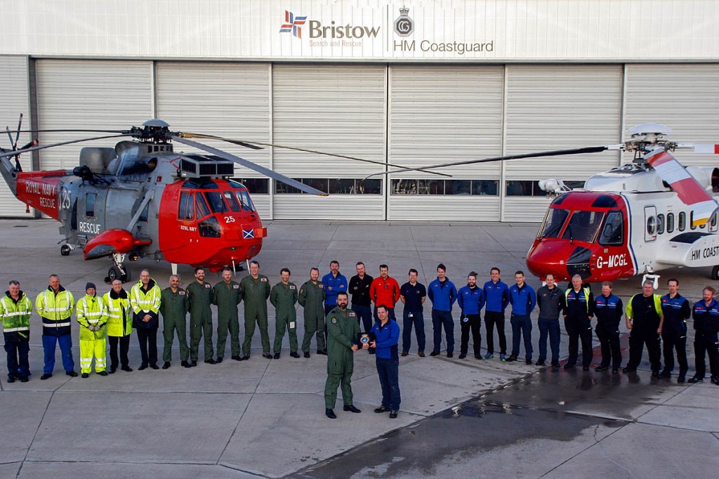 HMS Gannet hands over to Bristow at Prestwick HMS Gannet hands over to Bristow at Prestwick