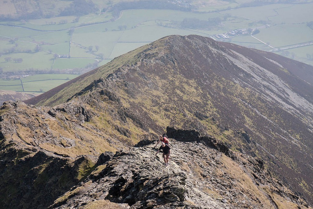 The woman got stuck on Hall's Fell Ridge, Blencathra. Photo: Bob Smith/grough The woman got stuck on Hall's Fell Ridge, Blencathra. Photo: Bob Smith/grough