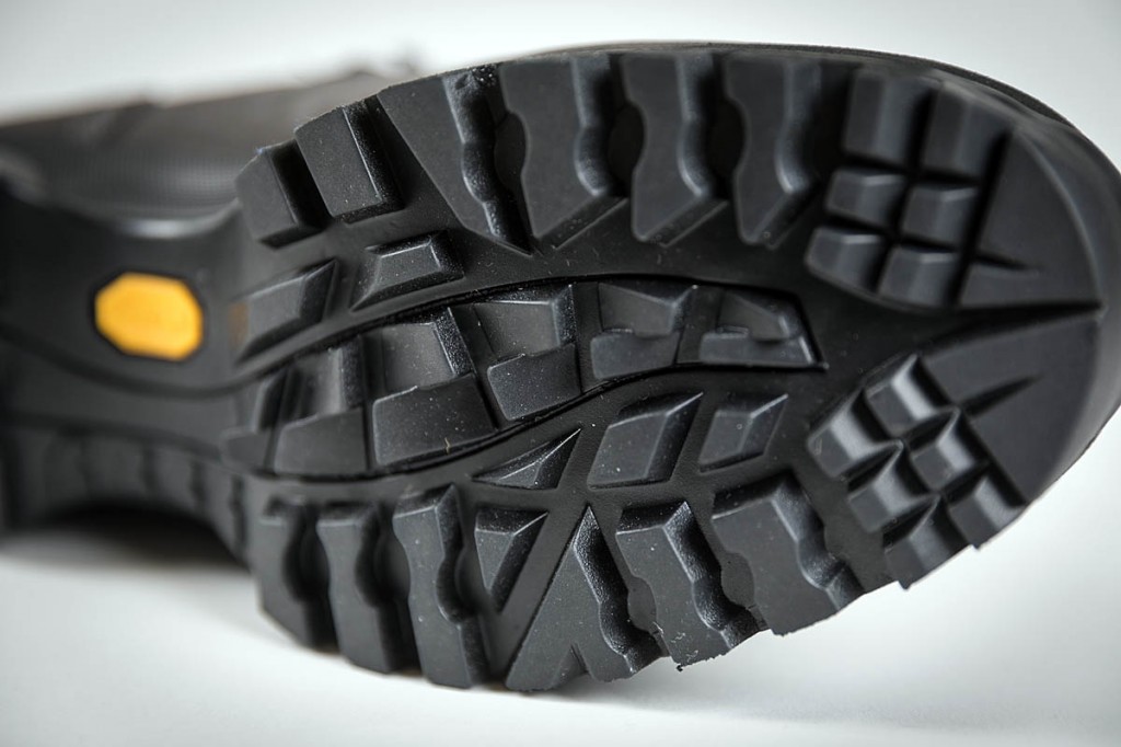Traction and braking from the Vibram sole were good. Photo: Bob Smith/grough Traction and braking from the Vibram sole were good. Photo: Bob Smith/grough