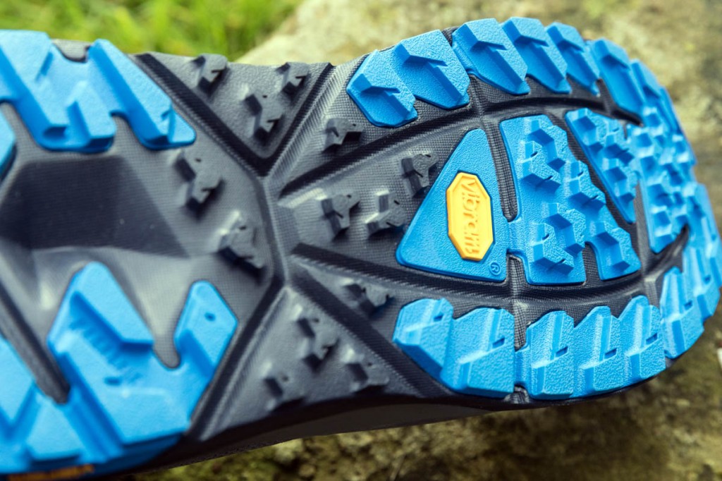 The Sky Kaha's colourful outsole. Photo: Bob Smith/grough The Sky Kaha's colourful outsole. Photo: Bob Smith/grough