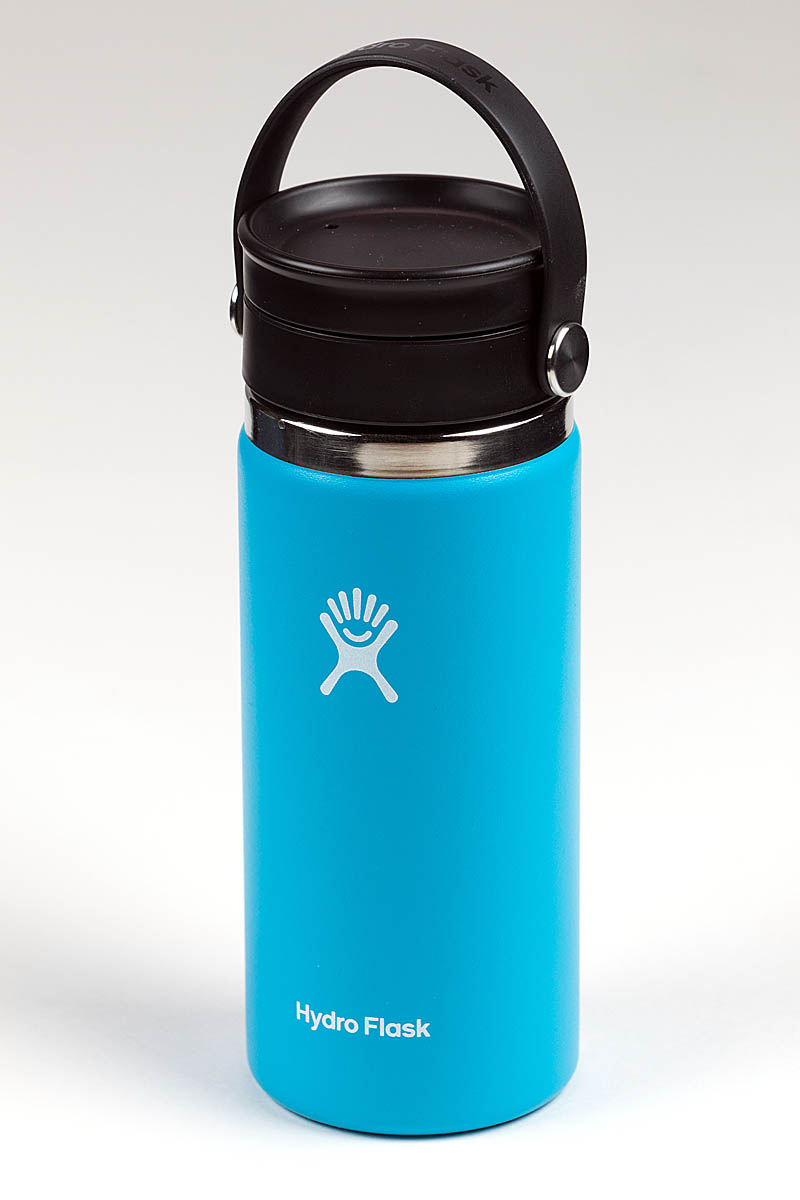 Trespass 500ml Water Bottle for Hot & Cold with Carabineer in Blue 