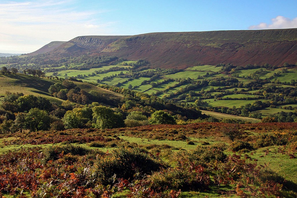 The view from England of the main ridge separating it from Wales. Photo: Myrddyn Phillips