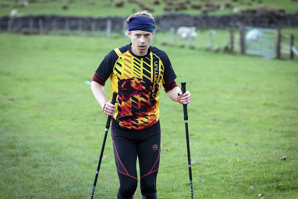 John Kelly in the Yorkshire Dales, en route to setting a new Pennine Way record. Photo: Bob Smith/grough