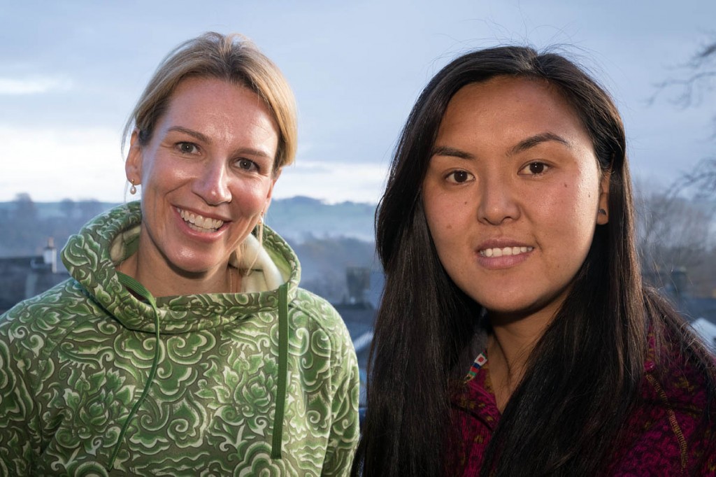 Pasang Lhamu Sherpa Akita, right, and Heather Geluk. Photo: Bob Smith/grough