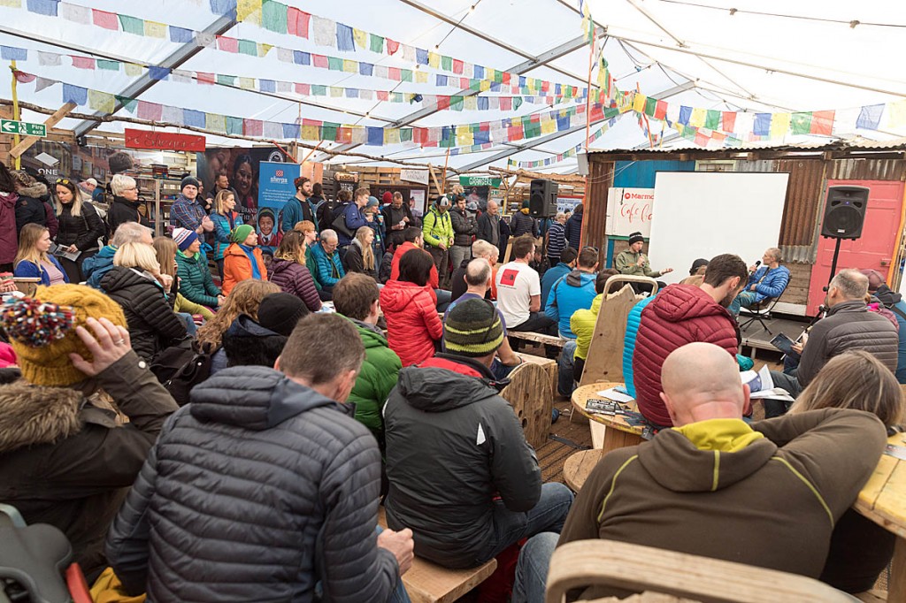 The Basecamp talks provided free entertainment for visitors. Photo: Bob Smith/grough The Basecamp talks provided free entertainment for visitors. Photo: Bob Smith/grough