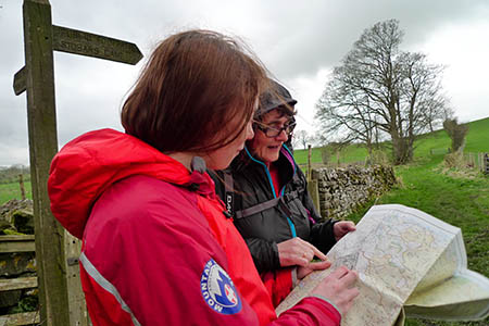 Mountain rescuers will teach navigation skills. Photo: Kirkby Stephen MRT Mountain rescuers will teach navigation skills. Photo: Kirkby Stephen MRT