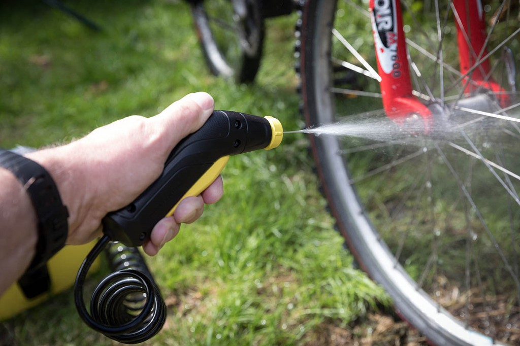 The cleaner will get mud off your mountain bike. Photo: Bob Smith/grough The cleaner will get mud off your mountain bike. Photo: Bob Smith/grough