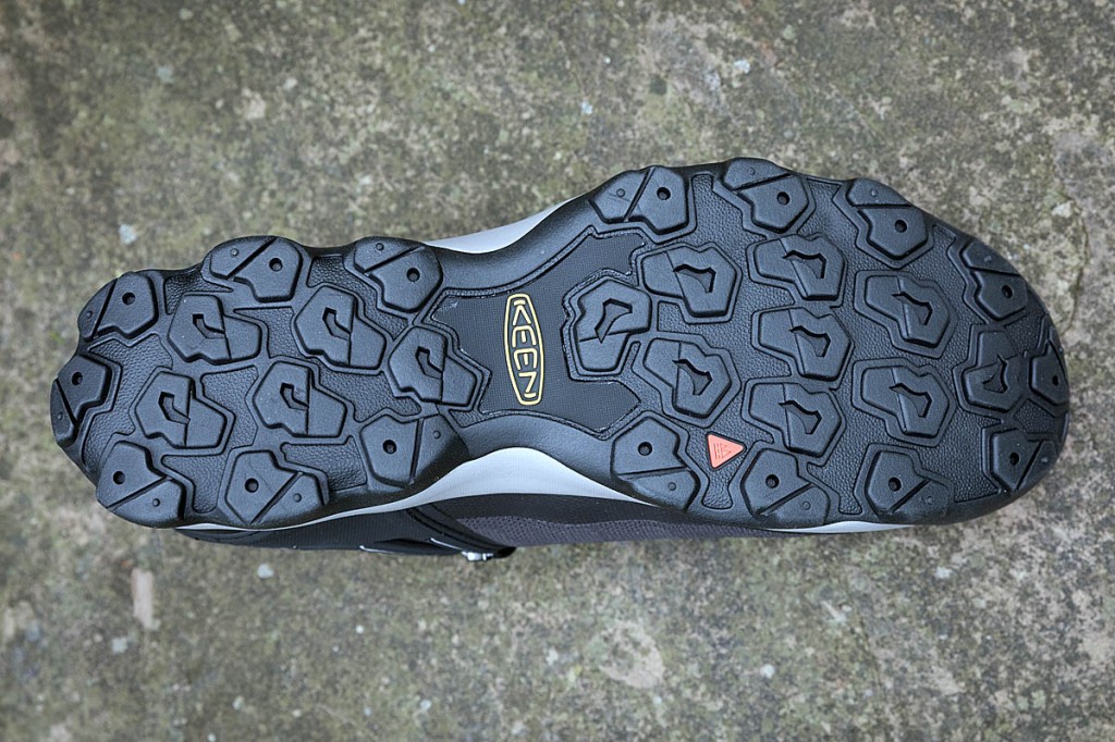 The outsole is Keen's own All Terrain model. Photo: Bob Smith/grough The outsole is Keen's own All Terrain model. Photo: Bob Smith/grough