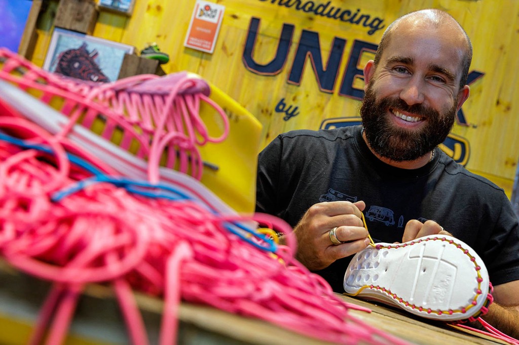The Uneek sandals on the Keen stand at OutDoor The Uneek sandals on the Keen stand at OutDoor
