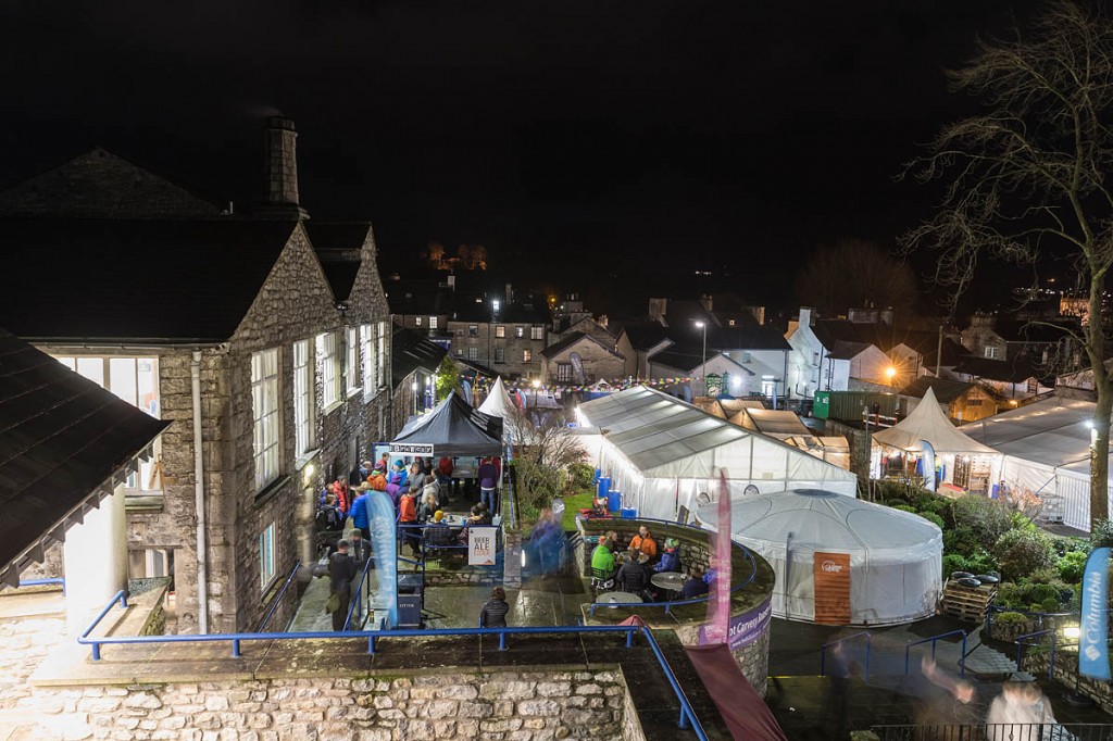 The main Kendal Mountain Festival site. Photo: Bob Smith/grough
