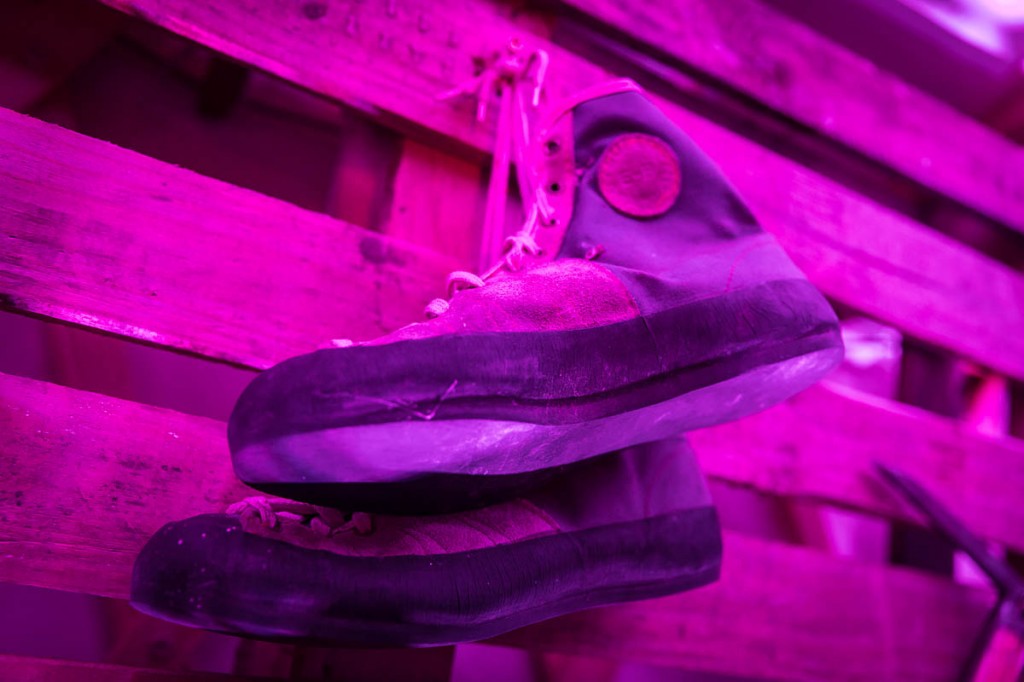 Memories of a rocky past: a pair of EB rock boots. Photo: Bob Smith/grough