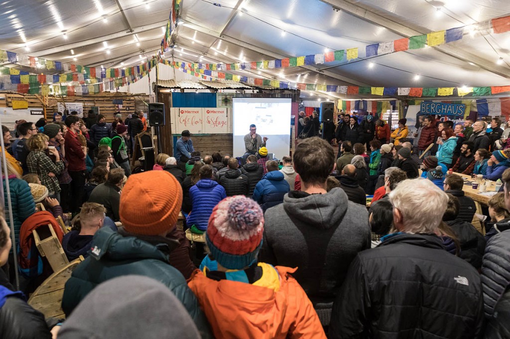 Niall Grimes entertains in the Basecamp marquee. Photo: Bob Smith/grough