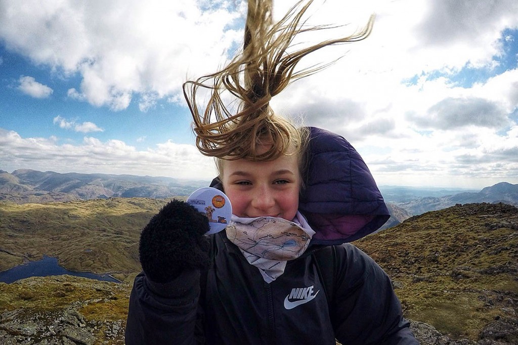 Entrants were challenged to submit pictures of themselves with the badges on fell summits