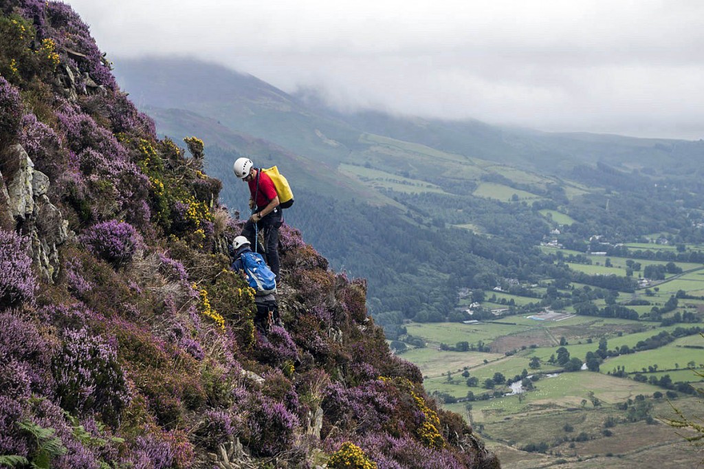 Rescuers in action during the latest rescue on Barf. Photo: Keswick MRT