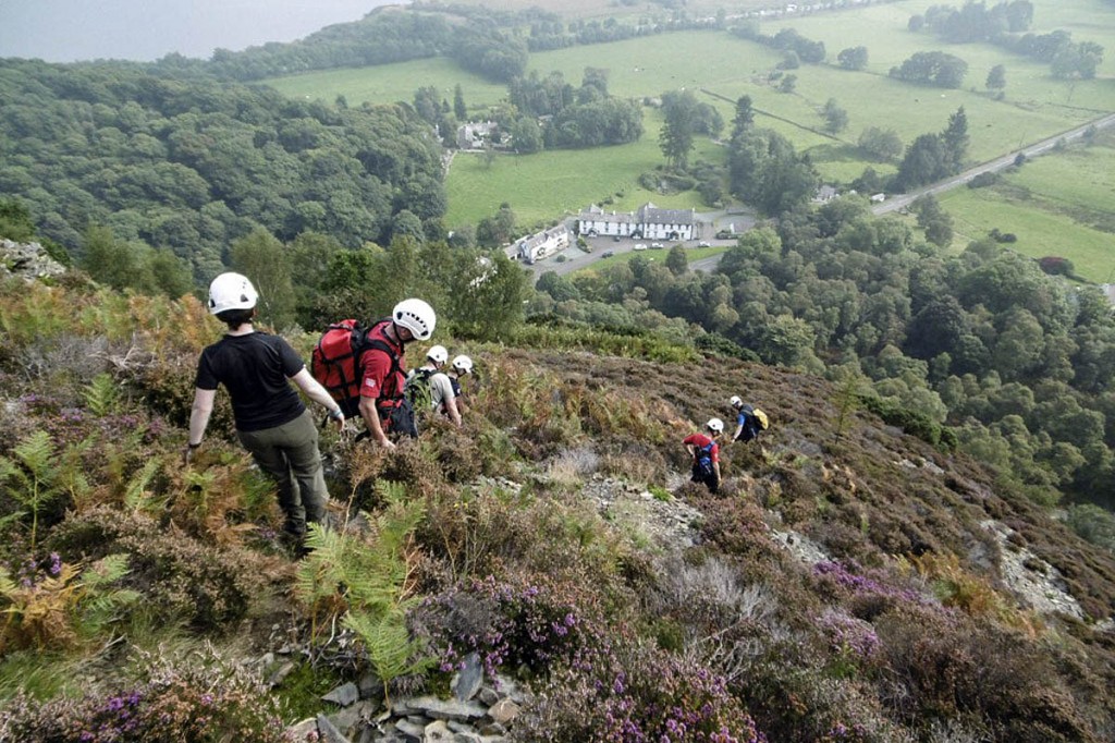 Keswick team members in action during the rescue. Photo: Keswick MRT Keswick team members in action during the rescue. Photo: Keswick MRT