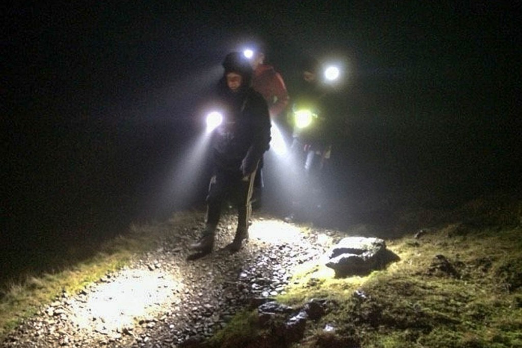 Rescuers during the incident on Birk Side. Photo: Keswick MRT