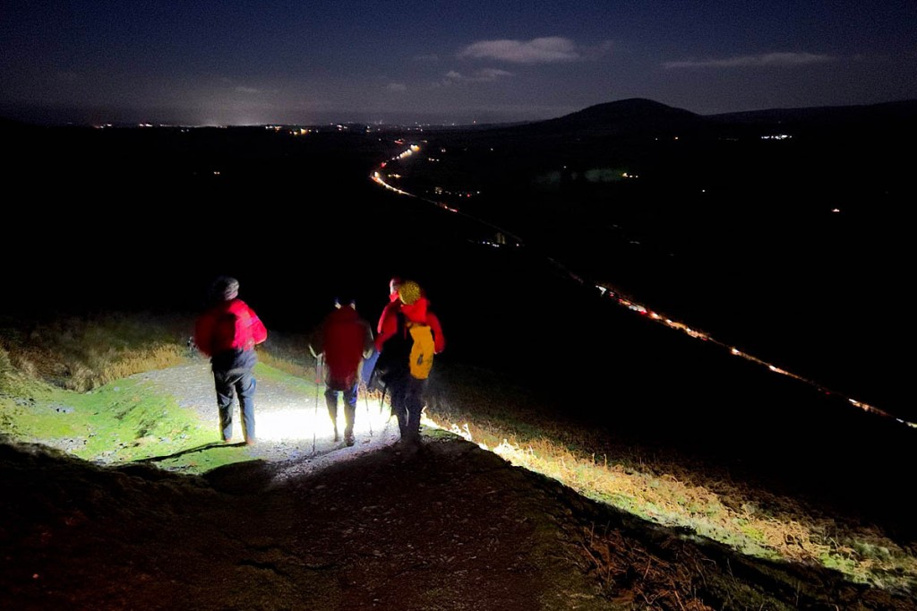 Team members accompanied the walker to the valley. Photo: Keswick MRT Team members accompanied the walker to the valley. Photo: Keswick MRT