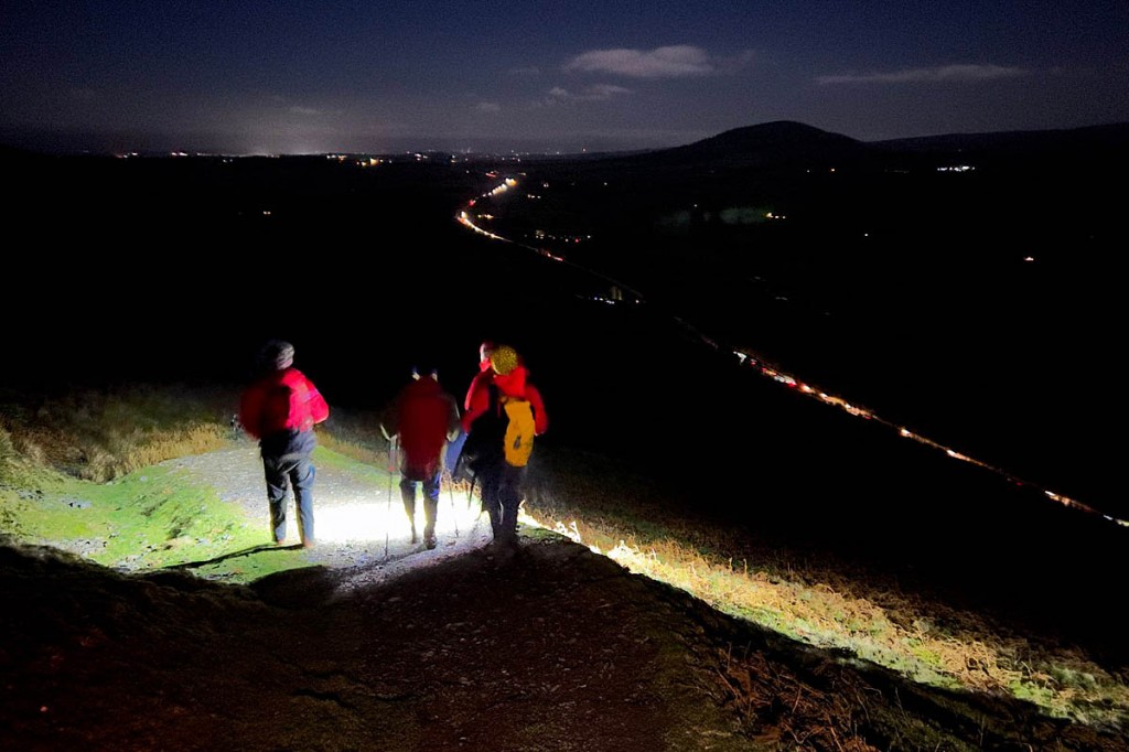 Team members accompanied the walker to the valley. Photo: Keswick MRT