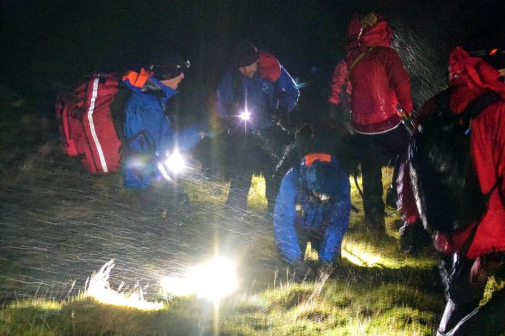 Rescuers at the scene. Photo: Keswick MRT
