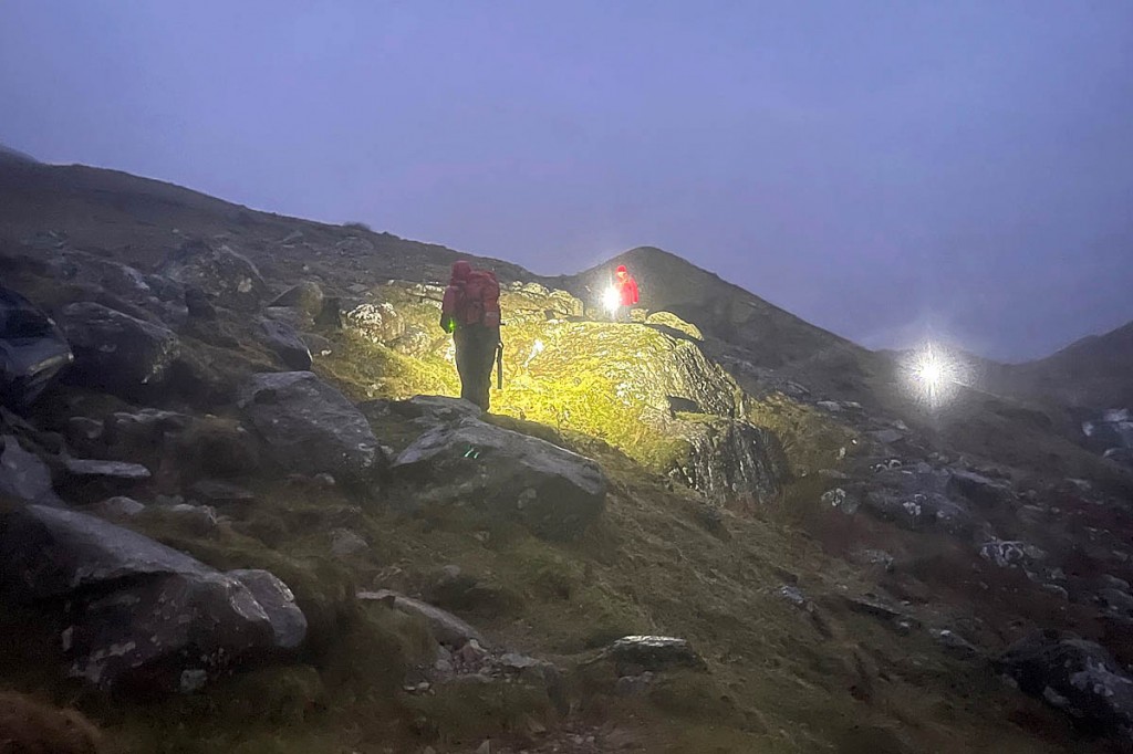 Rescuers went to the walker's aid on High Raise. Photo: Keswick MRT Rescuers went to the walker's aid on High Raise. Photo: Keswick MRT