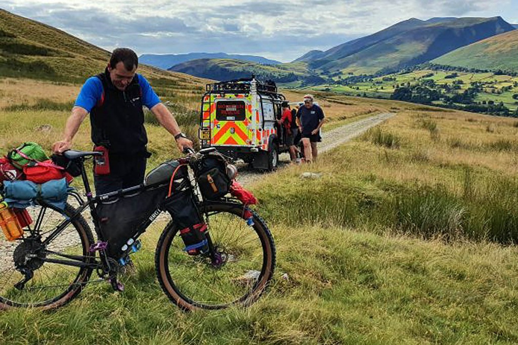 The scene of the incident on the Old Coach Road. Photo: Keswick MRT The scene of the incident on the Old Coach Road. Photo: Keswick MRT
